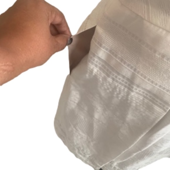 Kay Unger Dress White Sleeveless V Neck Fit And Flare 6 - Picture 3 of 7